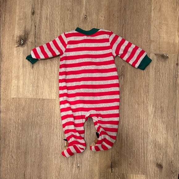 Carter's Festive Red and White Reindeer Footie - Picture 3 of 3